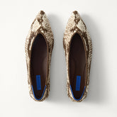 PDP | The Point III in ReVelvet Brown Python shown from the top.