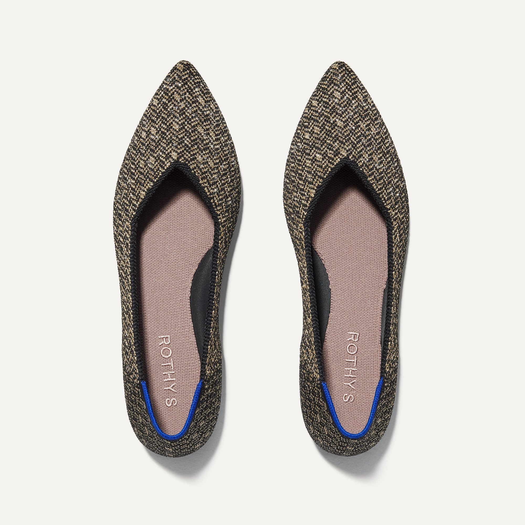 The Point II in Sparkle Herringbone shown from the top. 