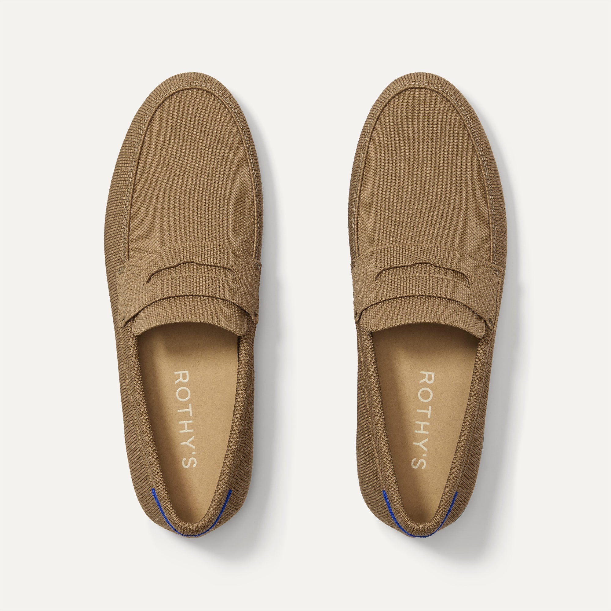 The Ravello Penny Loafer in Morel shown from the top. 