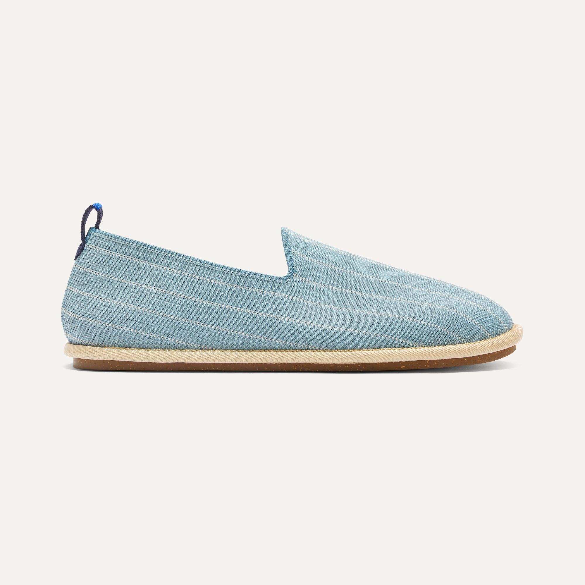 side | The Men's Cruiser Loafer in Tidal Stripe shown from the side. 