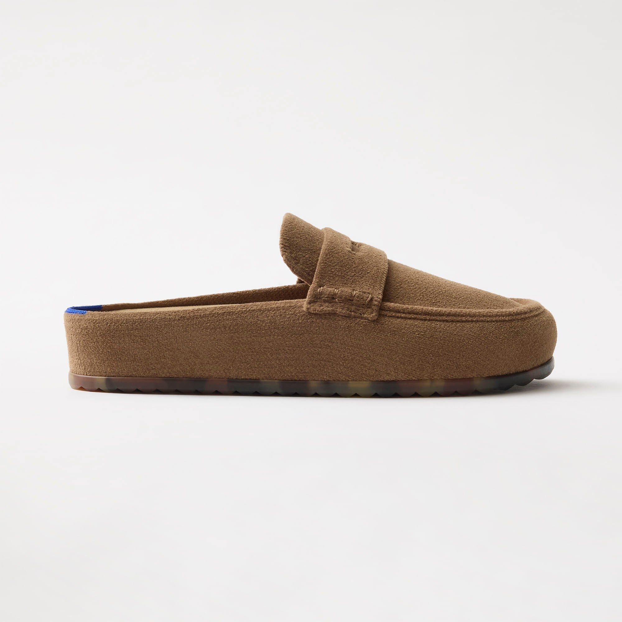 side | The Penny Clog in ReVelvet™ Portobello shown from the side.